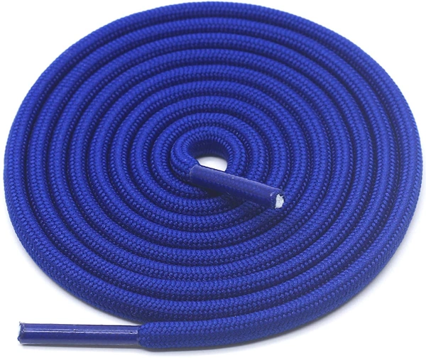GRAH SANGRAH® 3 Pair (1 Pair Per Single Color) Shoelaces for Hiking Shoes, Walking Sneakers, Climbing, Work Boot, Running, Casual, Sport Shoes (SL-17-20-28) - 120cm, Grey_Navy Blue_Blue
